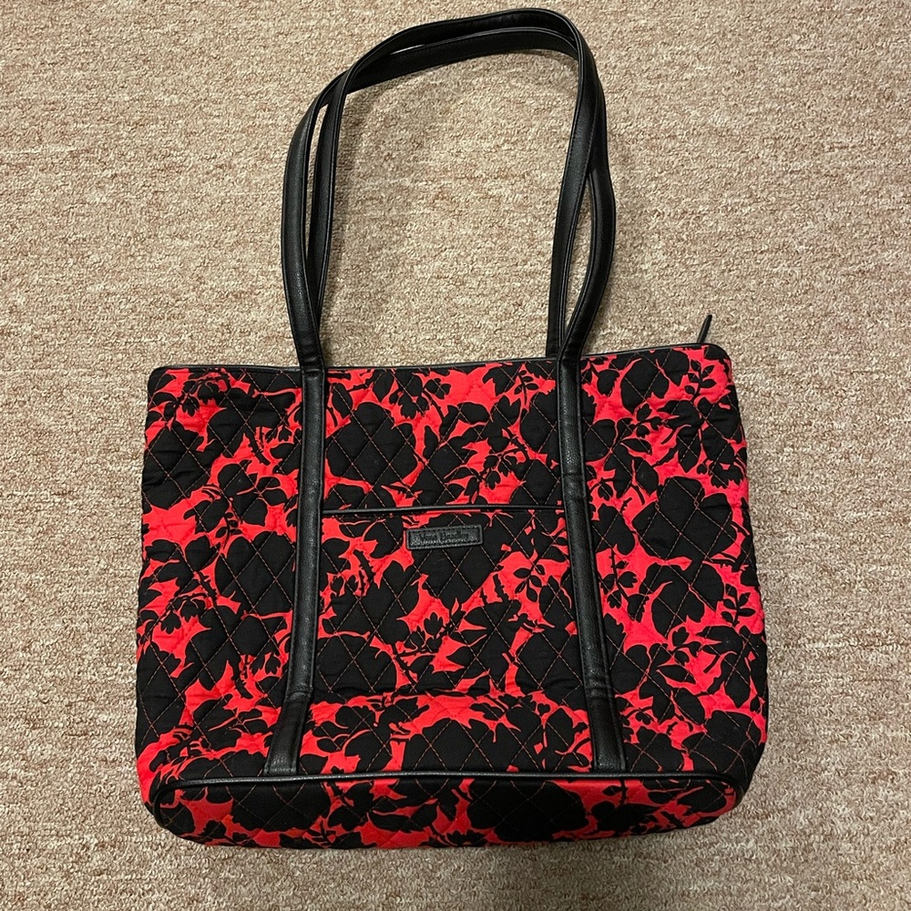 Vera Bradley Red and Black Tote Bag